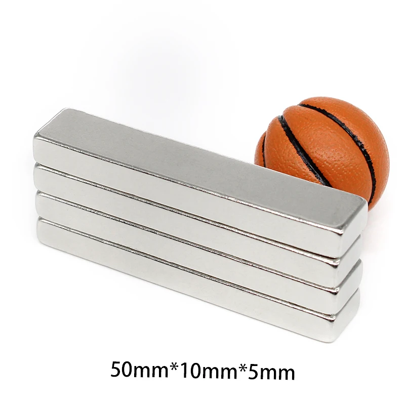 2/5/10/20/30/50 шт. 50x10x5 мм сильный лист редкоземельный магнит прямоугольные неодимовые