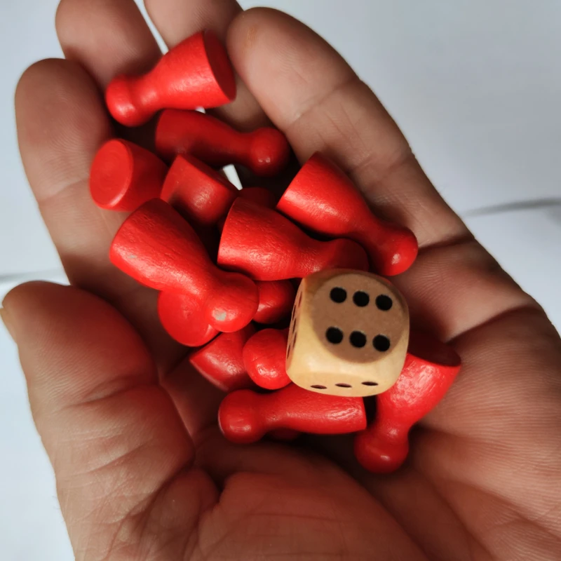 16 шт. детские деревянные шашки-пазлы | Шахматы