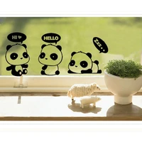 1pc removable switch stickers cartoon panda stickers door wall decal home decor