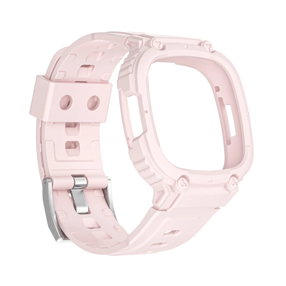 Modification Kit TPU Case Band For Fitbit Versa 4 3 Rubber Sports Cover Bracelet Strap Loop For Fitbit Sense 2 Replacement