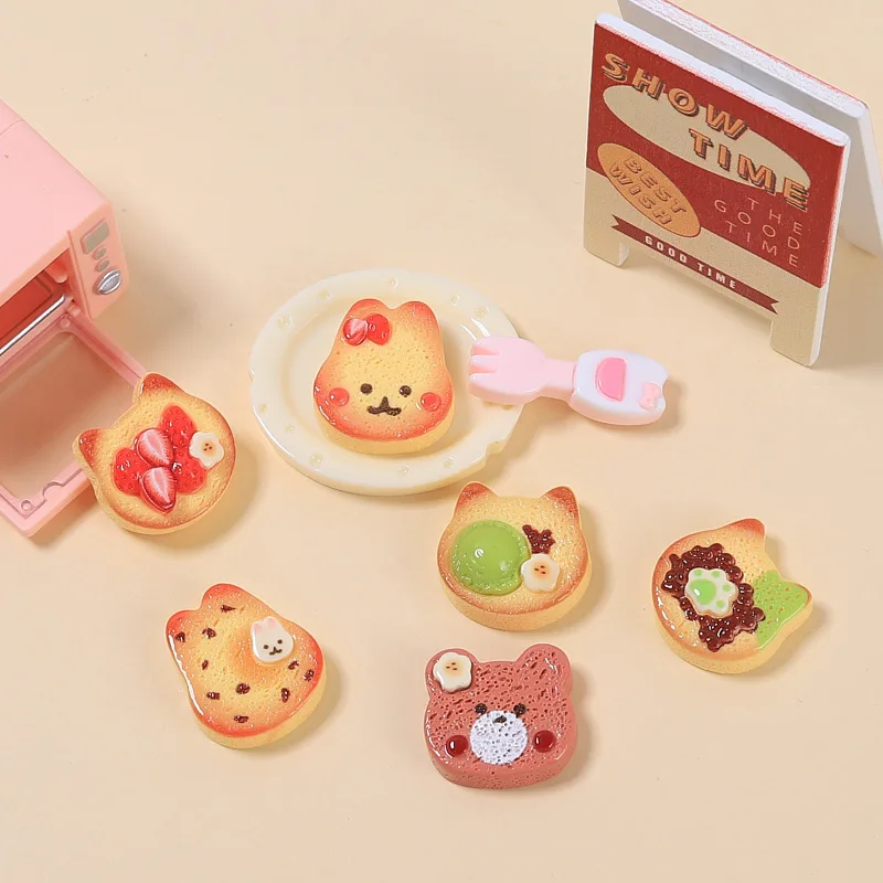 Миниатюрный Кукольный домик еда жареное яйцо тост с сыром модель для кукол