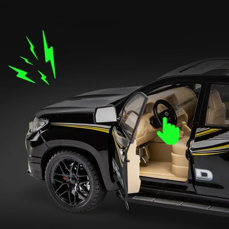 1:18 TOYOTA Land Cruiser Prado SUV модель автомобиля из сплава имитация автомобилей игрушки для