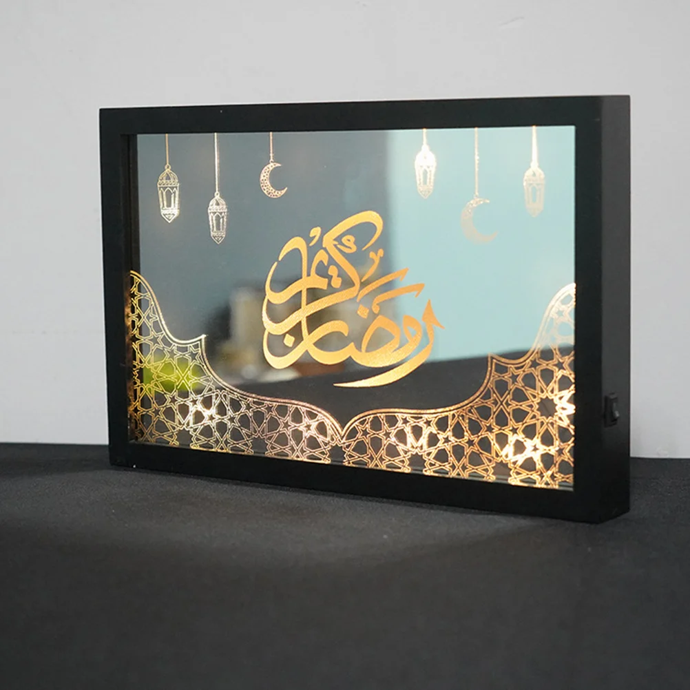 

1pc Table Adorable Decorative Miniature Eid Design Desktop Lamp LED Lamp Night for Home