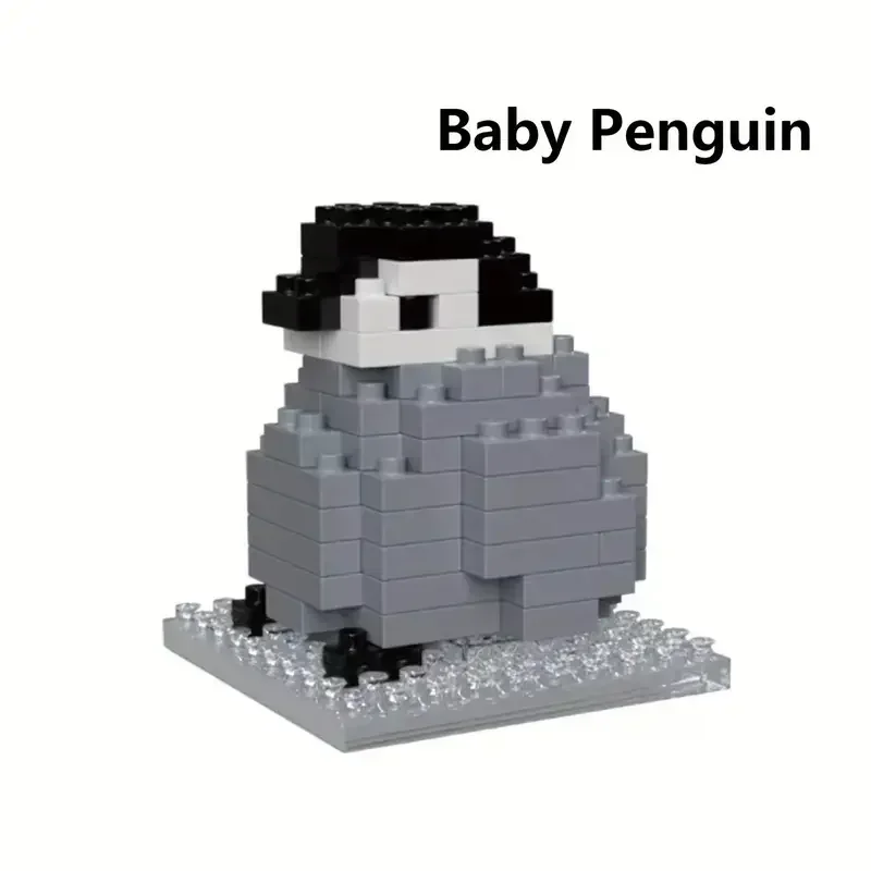 Строительные блоки с животными украшения сделай сам кит дельфин пингвин —