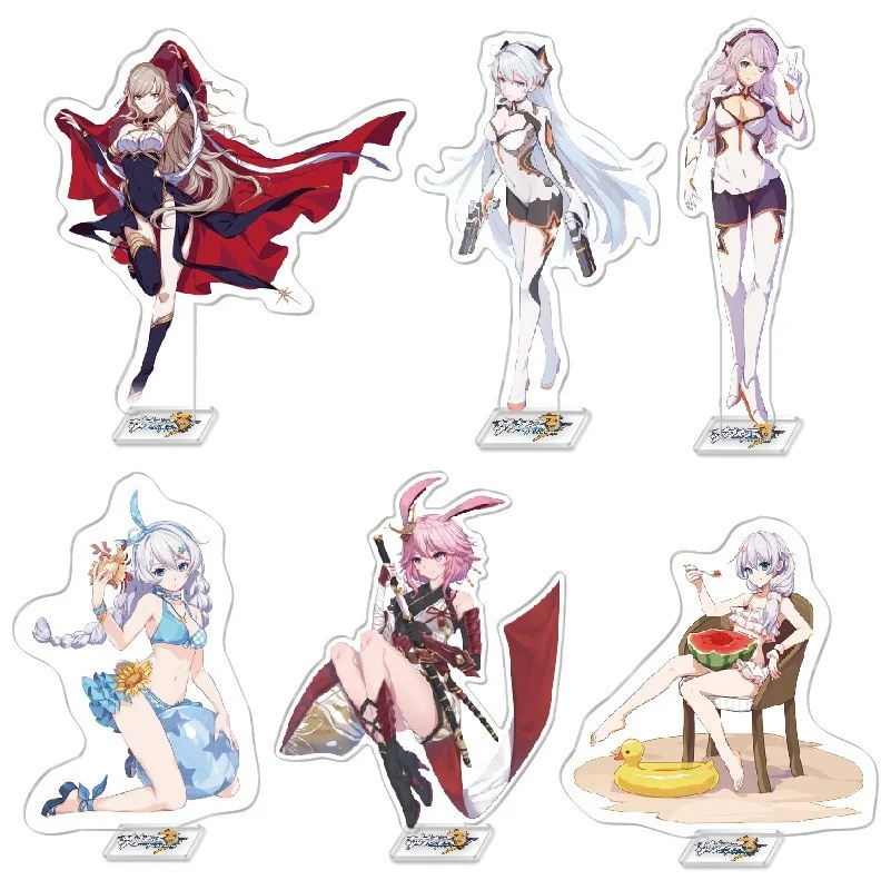 

Honkai Impact 3 Game Figure Kiana Raiden Mei Yae Sakura Kawaii Acrylic Stand Model Anime Peripheral Collection Kawaii Ornament