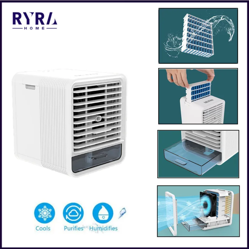 

Portable Air Cooling Fan Humidifier 3 Gear Speed Air Conditioner Home Use Ultra Air Cooler Cooling Mist Fan Air Purifier Office