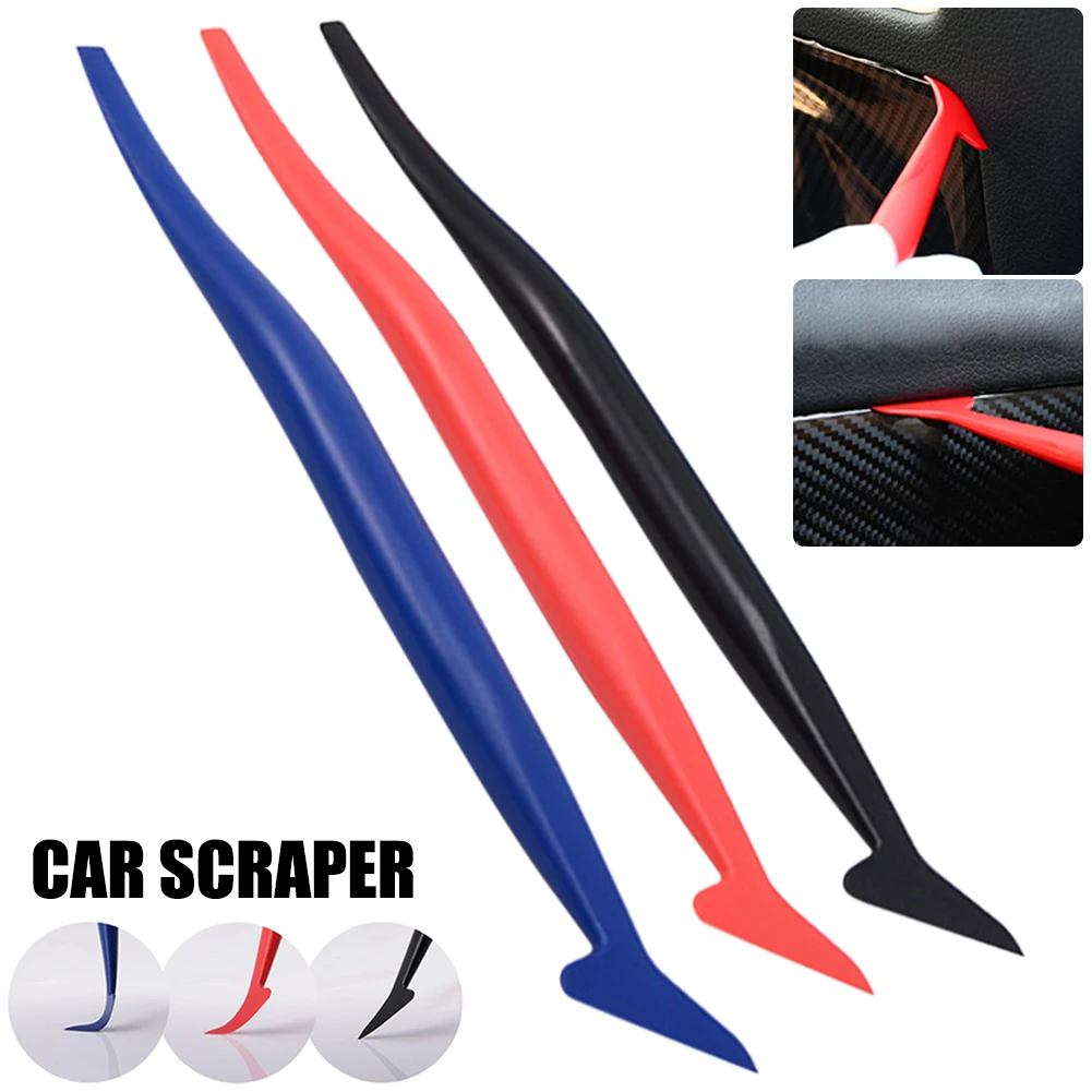 3PCS Car Stickers Micro Squeegee Scraper Car Hardness Wrap Vinyl Tools Micro Gasket Squeegee Car Film Wrapping Scraper