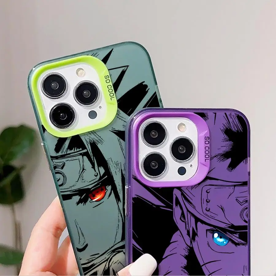Аниме Sasukes Cool для iPhone 13 Pro 14 Plus 11 12 15 16 Max Мягкий чехол телефона