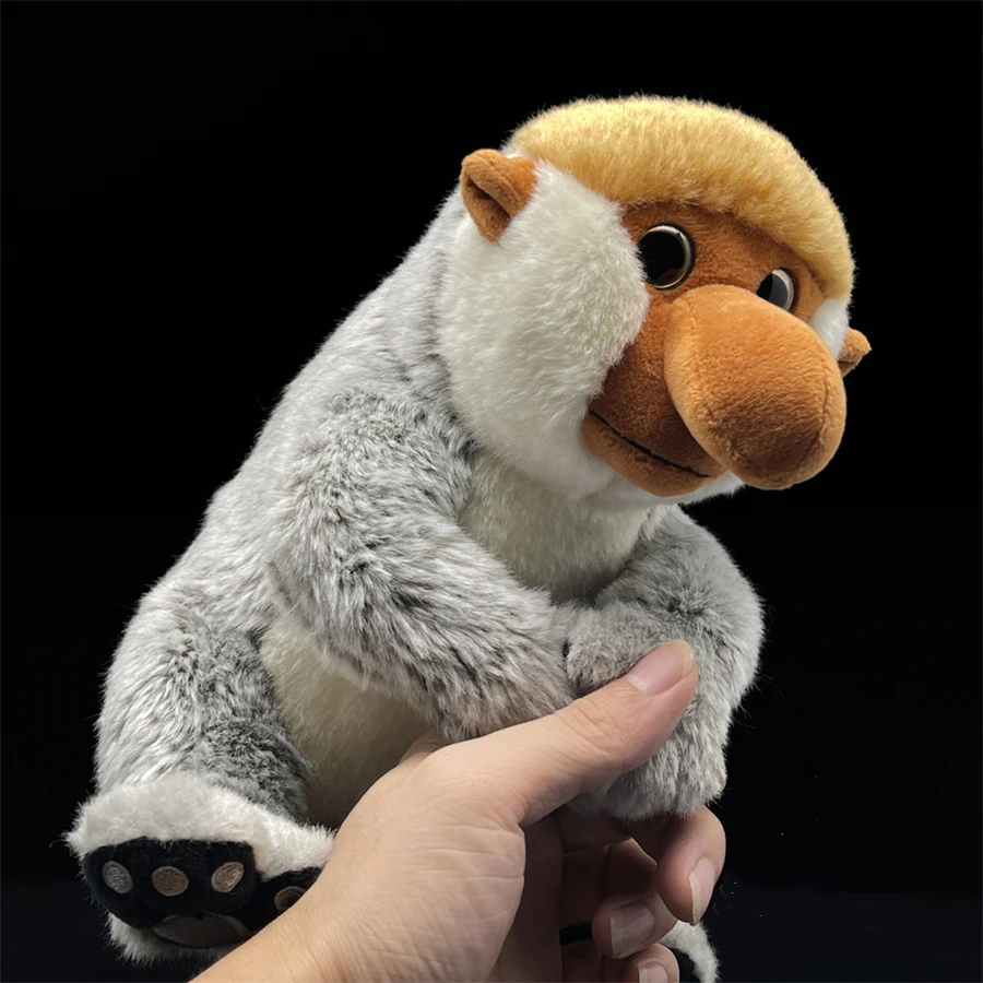 

Proboscis Monkey High Fidelity Anime Cute Plushie Nose Ape Plush Toys Lifelike Animals Simulation Stuffed Doll Kawai Toy Gifts