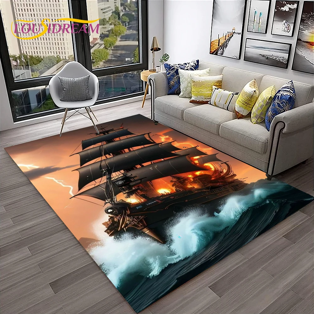 

3D ковёр с пиратским кораблём LOUSIDREAM