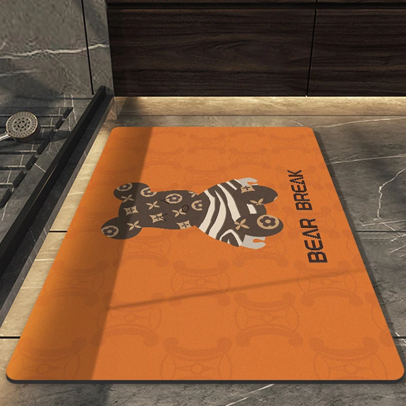 Резиновый коврик в скандинавском стиле для входной двери ванной кухонный ковер