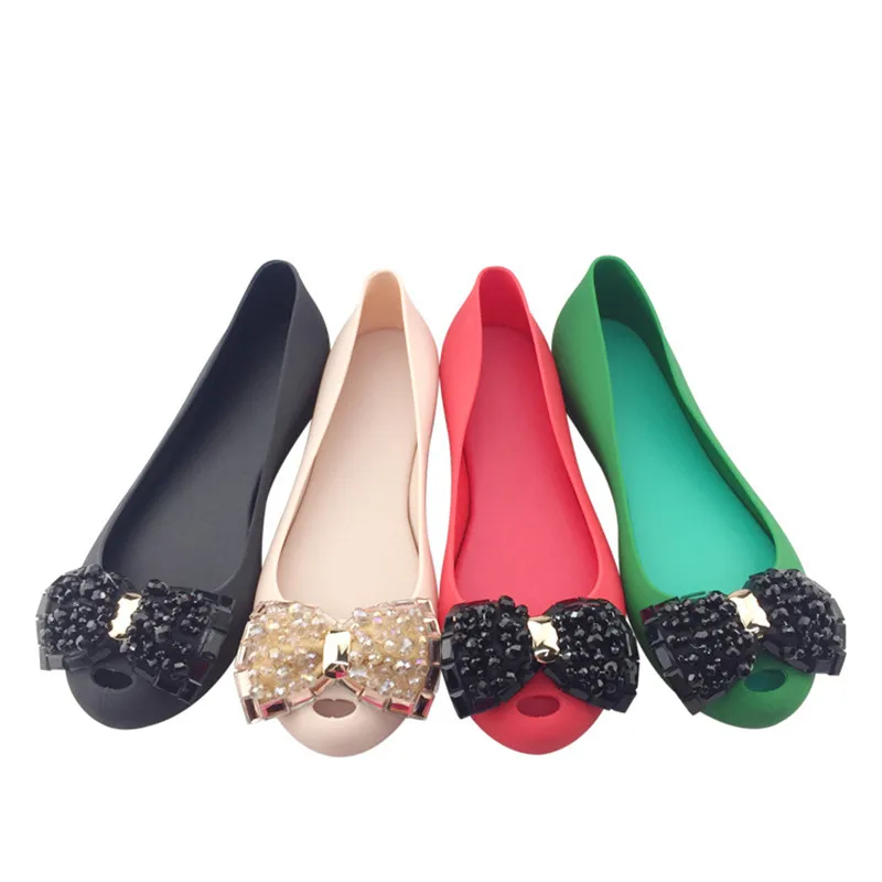 

2022 Summer Big Bow Sandals Fashion Women Soft Flat Shoes Shallow Mouth Comfortable Sandals SHW110