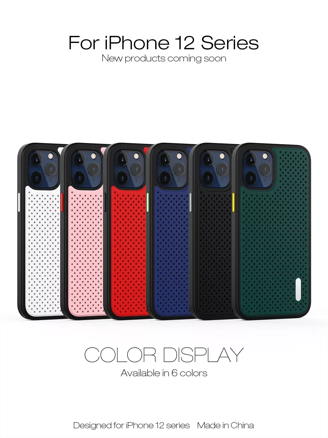 

Heat Dissipation Graphene Hard PC Shockproof Phone Case for IPhone 12 Pro Max 11ProMax 11 11Pro SE 2020 X XS XR 7 8