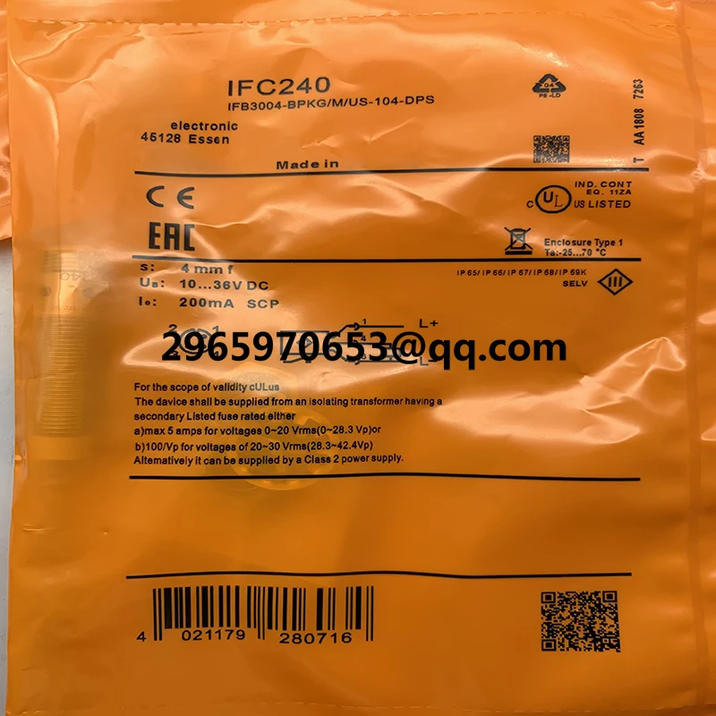 Новый датчик для бесконтактного переключателя IFC207 IFC229 IFC235 IFC206 IFC209 IFC239 IFC243 в