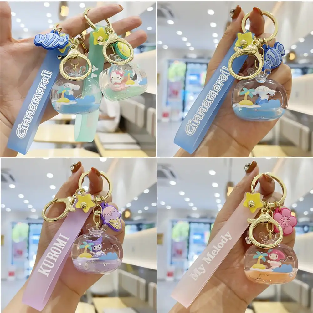 

Освежающая Летняя коллекция Sanrio, подвеска для пары Kuromi Cinnamoroll My Melody Kt, милый брелок-подвеска в подарок