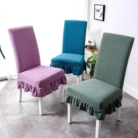 waterproof skirt chair cover thicker stretch polar fleece chair covers for dining room home kitchen wedding antifouling seat