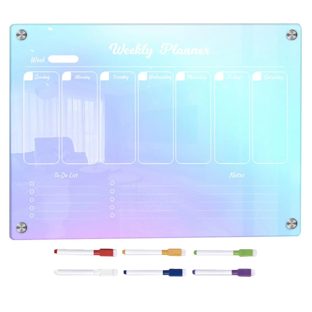 

Handwriting Pens Message Board Fridge Planner Schedule Small Magnetic Dry Erase Weekly