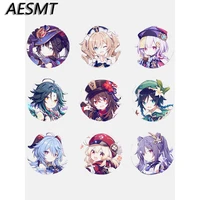 game genshin impact 58mm anime badge brooch pin cosplay badge xiao zhongli hutao accessories for clothes backpack decor gift