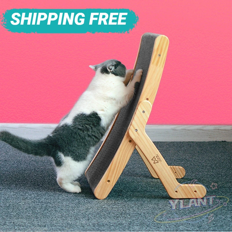 

Съемная чесалка для кошек, деревянная Когтеточка 3 в 1, для использования в помещении