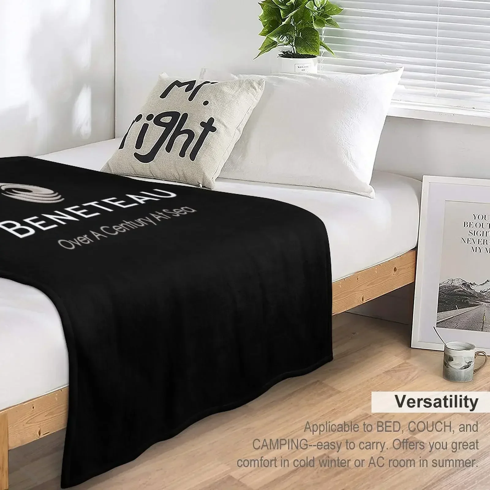 Одеяло с логотипом Beneteau для парусника лохматое одеяло волос