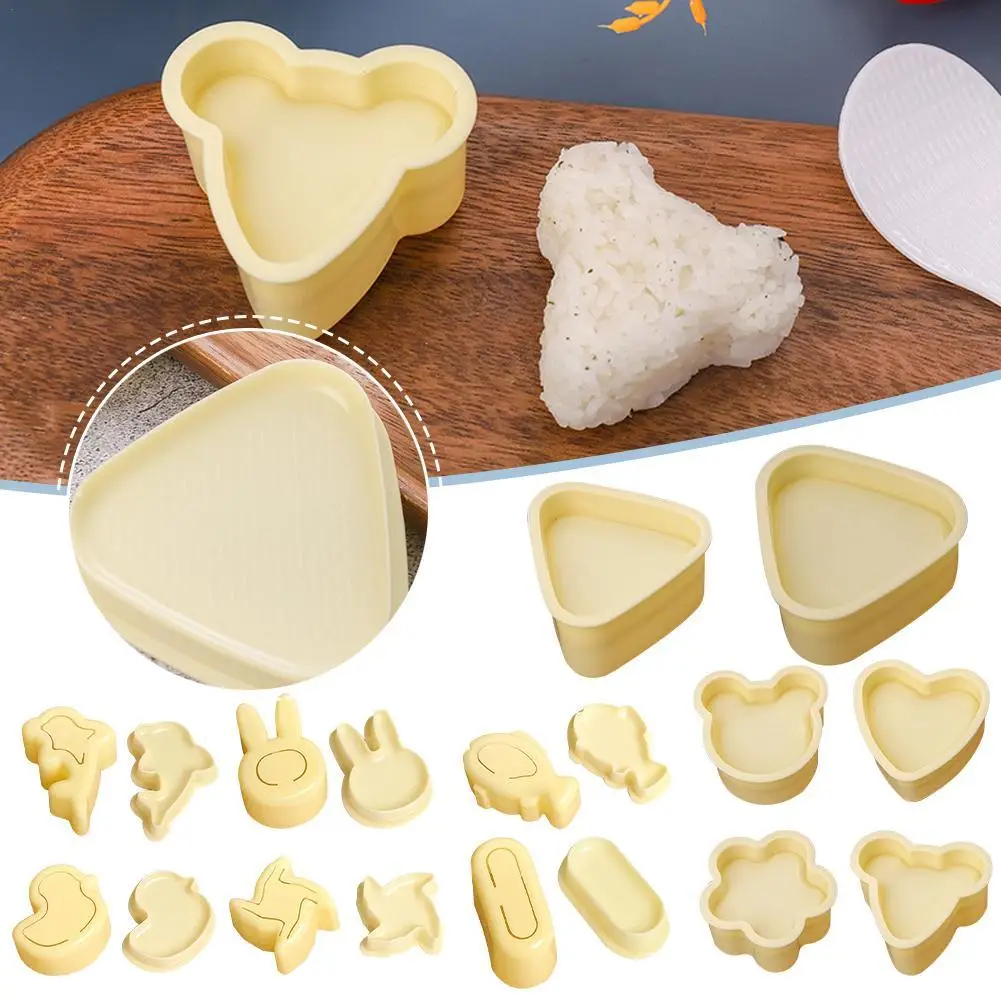 

Sushi DIY Mold Onigiri Rice Ball Food Press Triangular Sushi Maker Mold Sushi Kit Japanese Kitchen Bento Accessories For Home