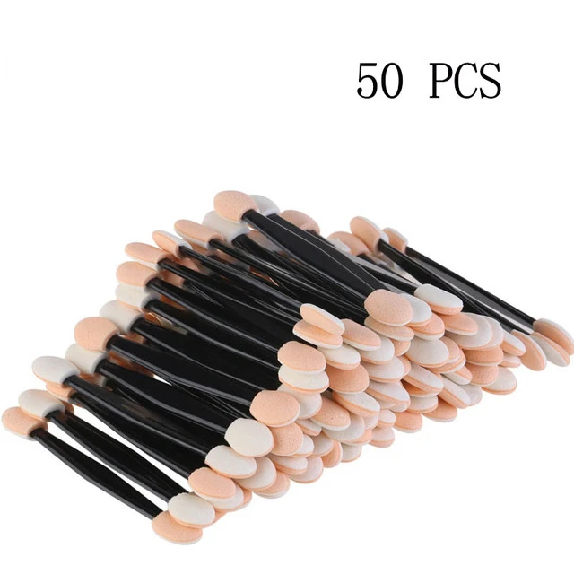 

NEW2023 Disposable 30/50/100PC Eye shadow Brush Makeup Dual Sided Sponge Nylon Set Eye Shadow Brushes For Cosmetic Applicator Ma