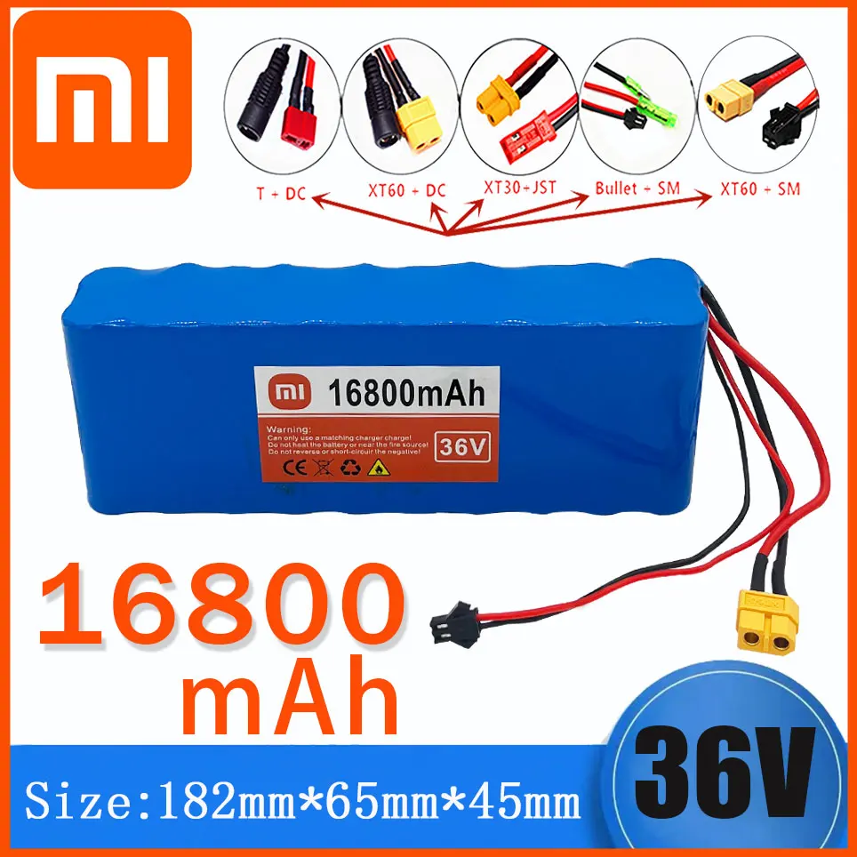 

New 36V Xiaomi rechargeable 9800MAH 16800MAH 20000MAH 10s2p battery 18650 MAH, refitted bicycle 36V electric bicycle scooter