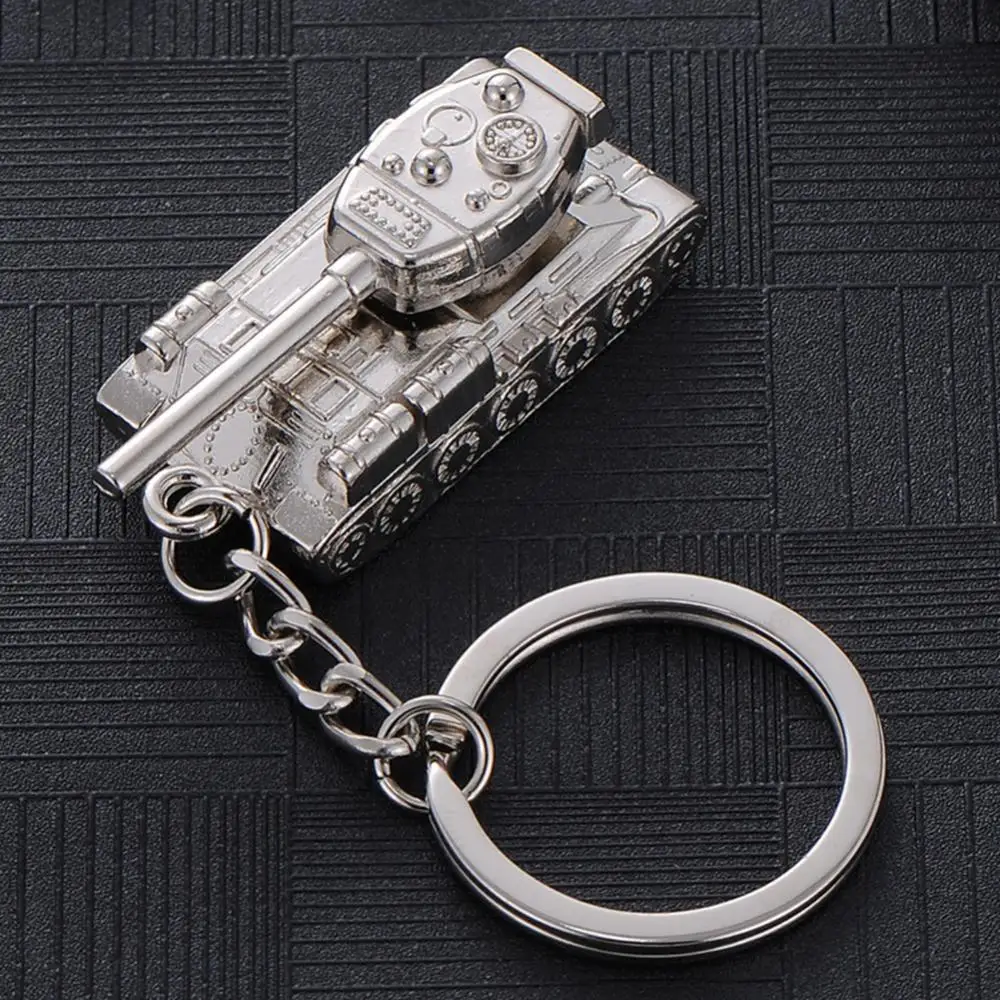 

Key Chain Keychain Pendant Alloy Cool Men Tank Model Ring Bag Car Wallet Decor