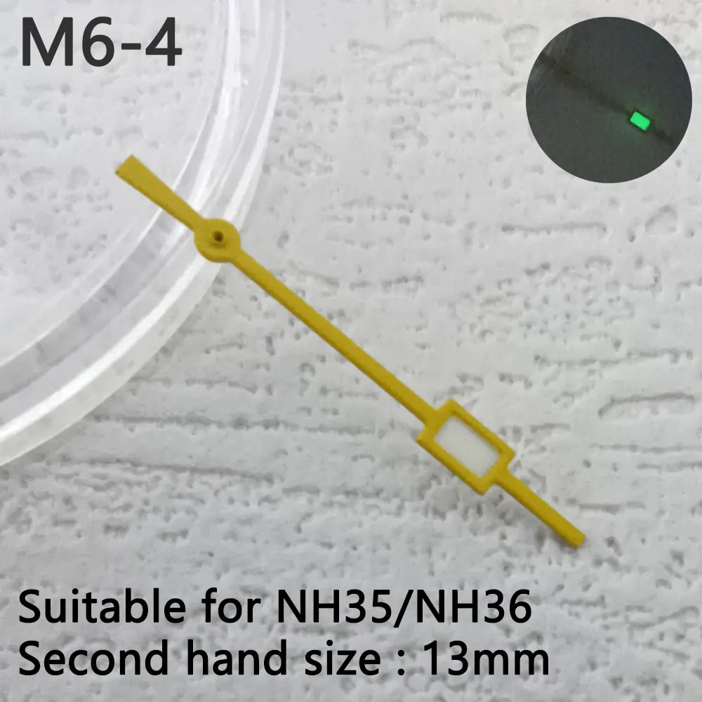 13 мм стрелки часов nh h 35 nh36 зеленые светящиеся пуанты аксессуары для запасные