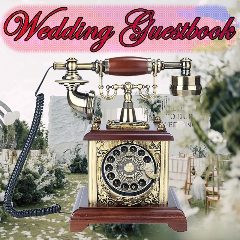 Классическая Гостевая Книга в стиле ретро вращающаяся книга для благословения и