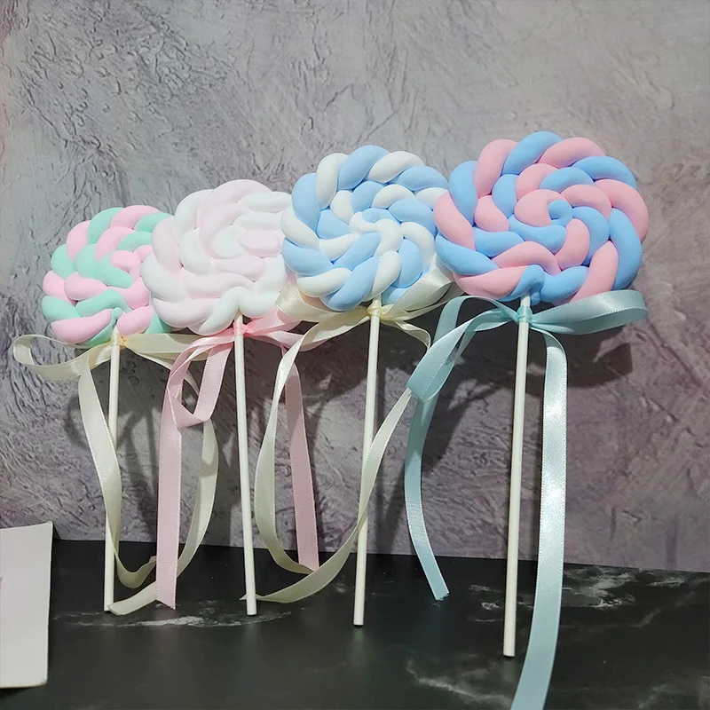 

Имитация хлопка леденец поддельные конфеты торт Реквизит фотография фон модель десерта декор для вечеринки на день рождения детей