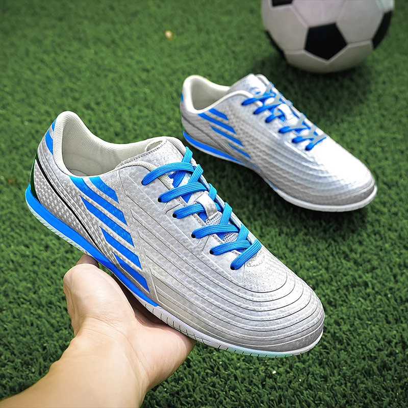 Lndoor Futsal Football Shoes For Students School Training Football Size 32-45 Men's Flat Football Shoes
