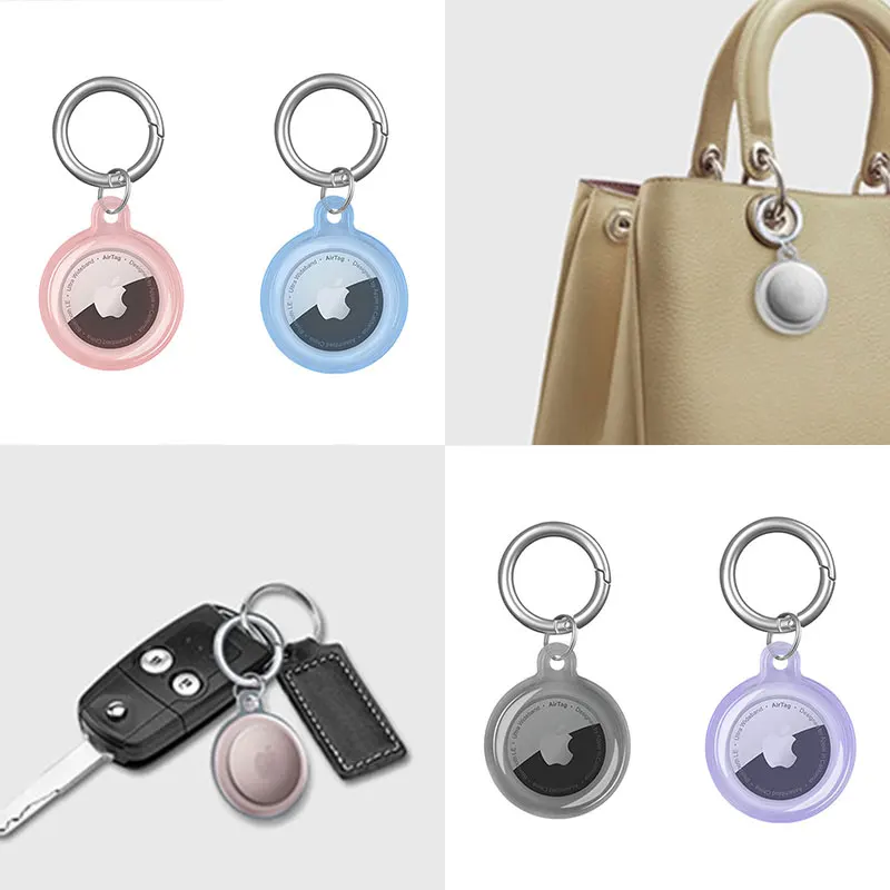 

For Apple Airtags Case Keychain Protective for Airtag Tracker Locator Device Anti-lost for Airtag Air Tag Case High Quality