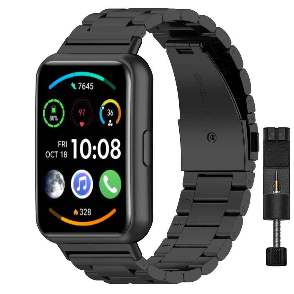 

Металлический Ремешок Для Huawei Watch FIT 2 Band, аксессуары для смарт-часов, сменный Браслет для Huawei Watch fit2