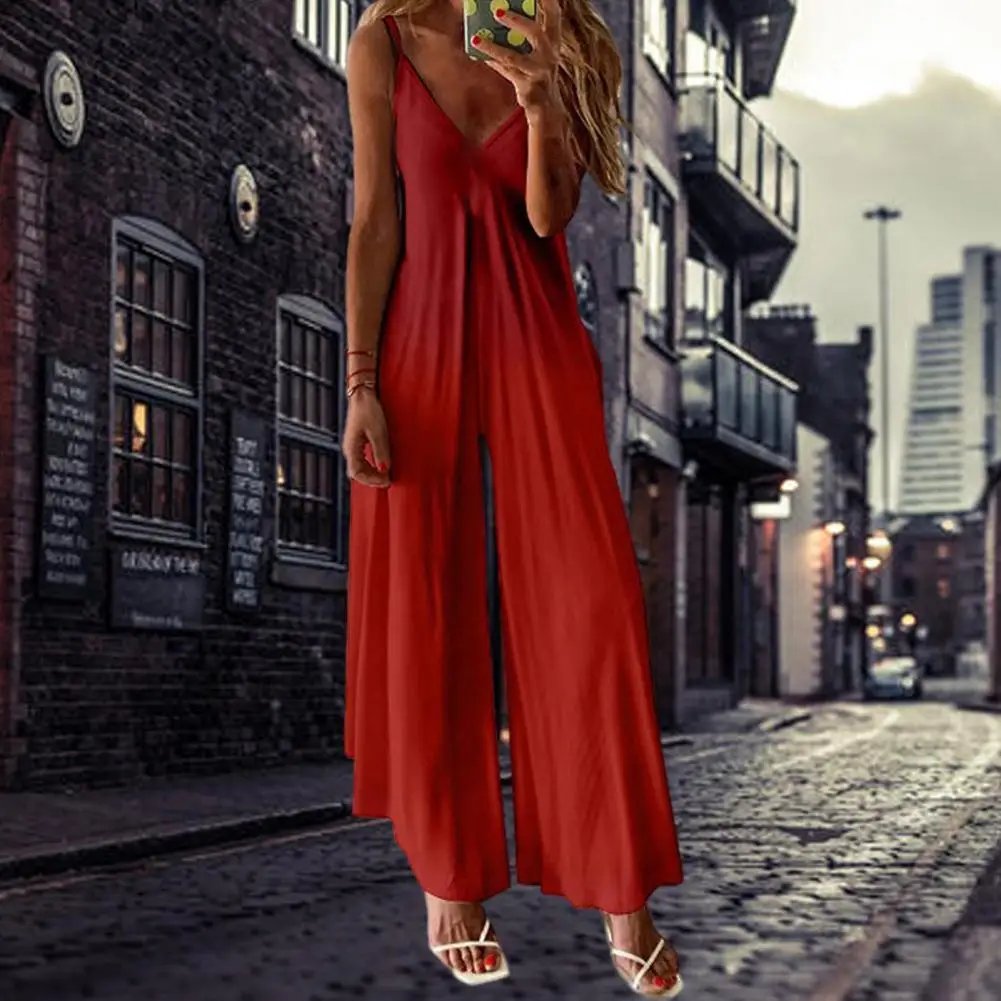 

Модный женский комбинезон с открытой спиной свободный весенний комбинезон Элегантный Летний комбинезон