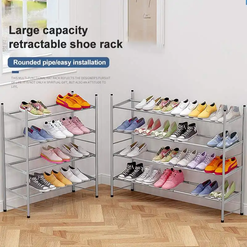 

Выдвижная простая полка для обуви, сборные шкафы для обуви, Усиленная стальная трубка, рамка для обуви, компактный Вместительный шкаф