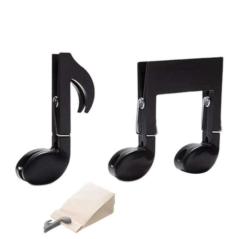 

Music Paper Clip Holder 2pcs/set Music Note Clips Music Clips Page Holder Heet Clips Book Clips Bookmarks Stationery Clips