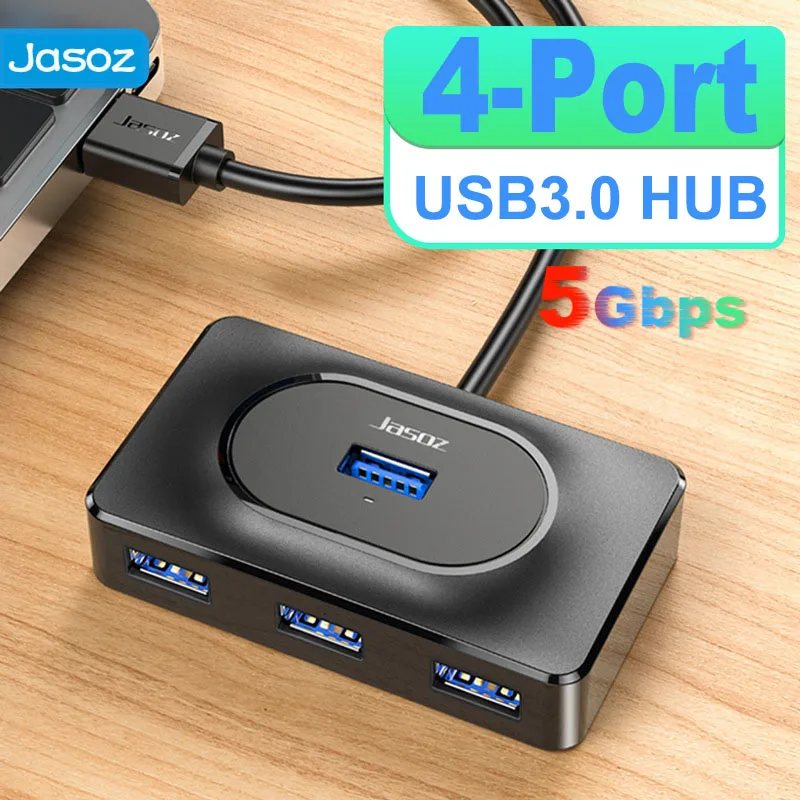 

Jasoz USB 3.0 HUB 4-Port High Speed 5Gbps USB Splitter For Mouse Keyboard MacBook Mac Pro HDD U Disk Extend Adapter USB 2.0 Hub