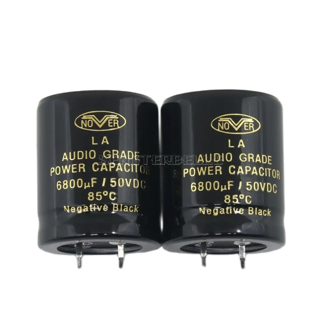 1 Pair Nover 6800uf 50V 30*35MM LA Gold Word Audio HiFi Electrolytic Capacitor