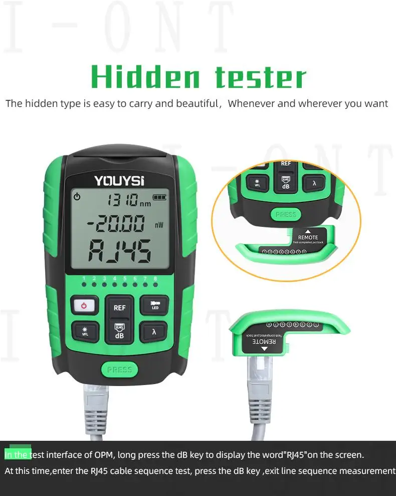 2021 NEW 4 in1 5G 10 Wavelength Optical Power Meter Visual Fault Locator Network Cable Test Optical Fiber Tester VFL