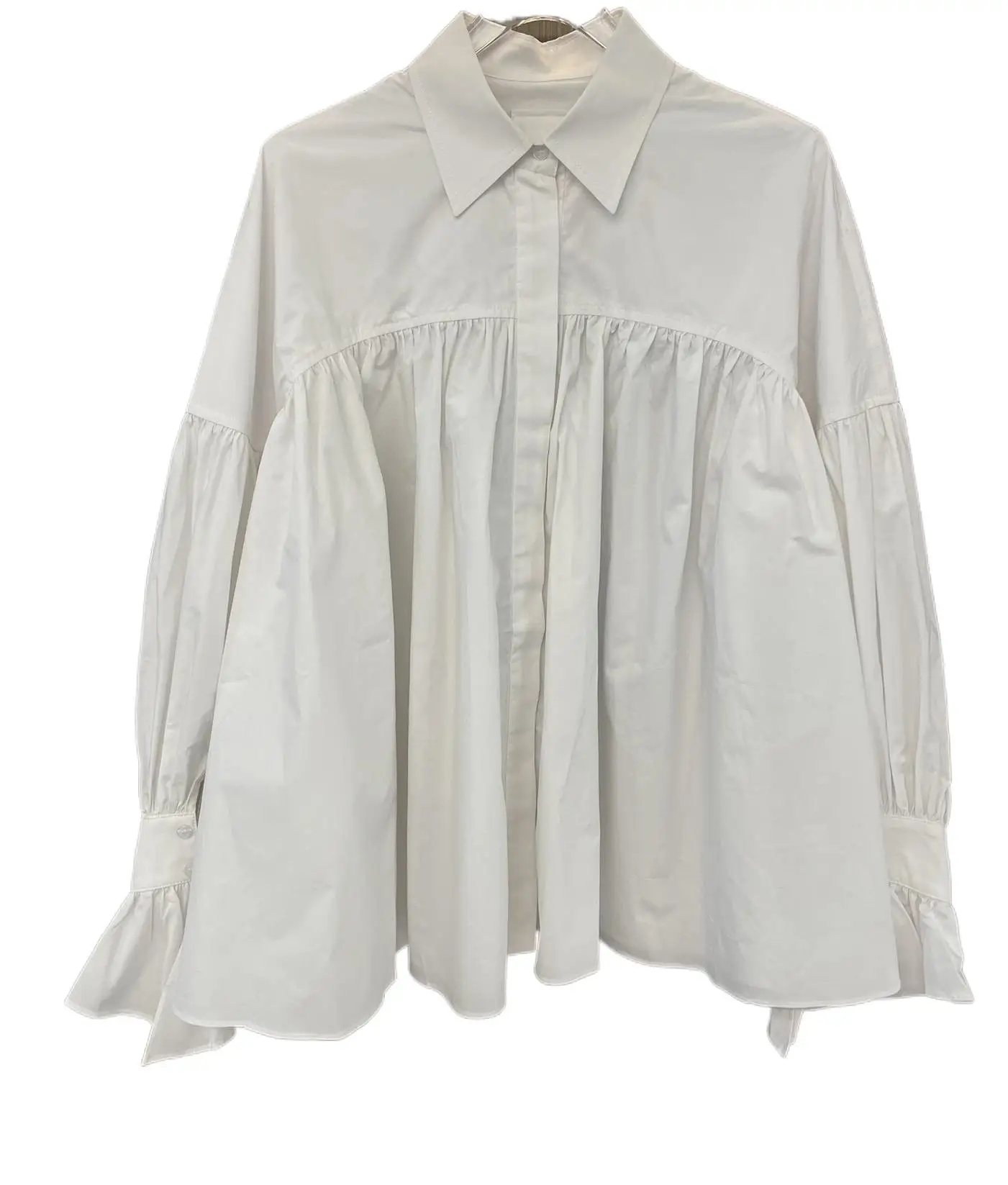 

2023 Women's Clothing Pleated Shirt 0820
