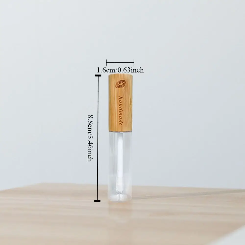 С кистью контейнер для туши бамбуковая крышка флаконы бутылка тюбик блеска губ