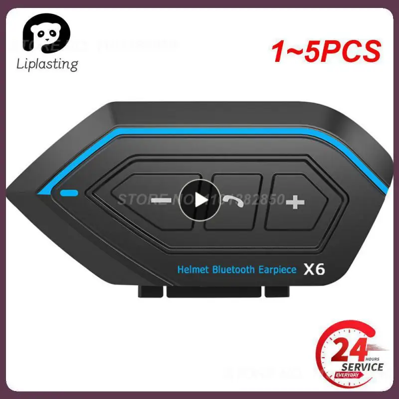 

1 ~ 5 шт. Новинка X6 мотоциклетная Bluetooth-гарнитура для шлема стерео MP3 музыкальный плеер динамик громкой связи для водонепроницаемого звонка