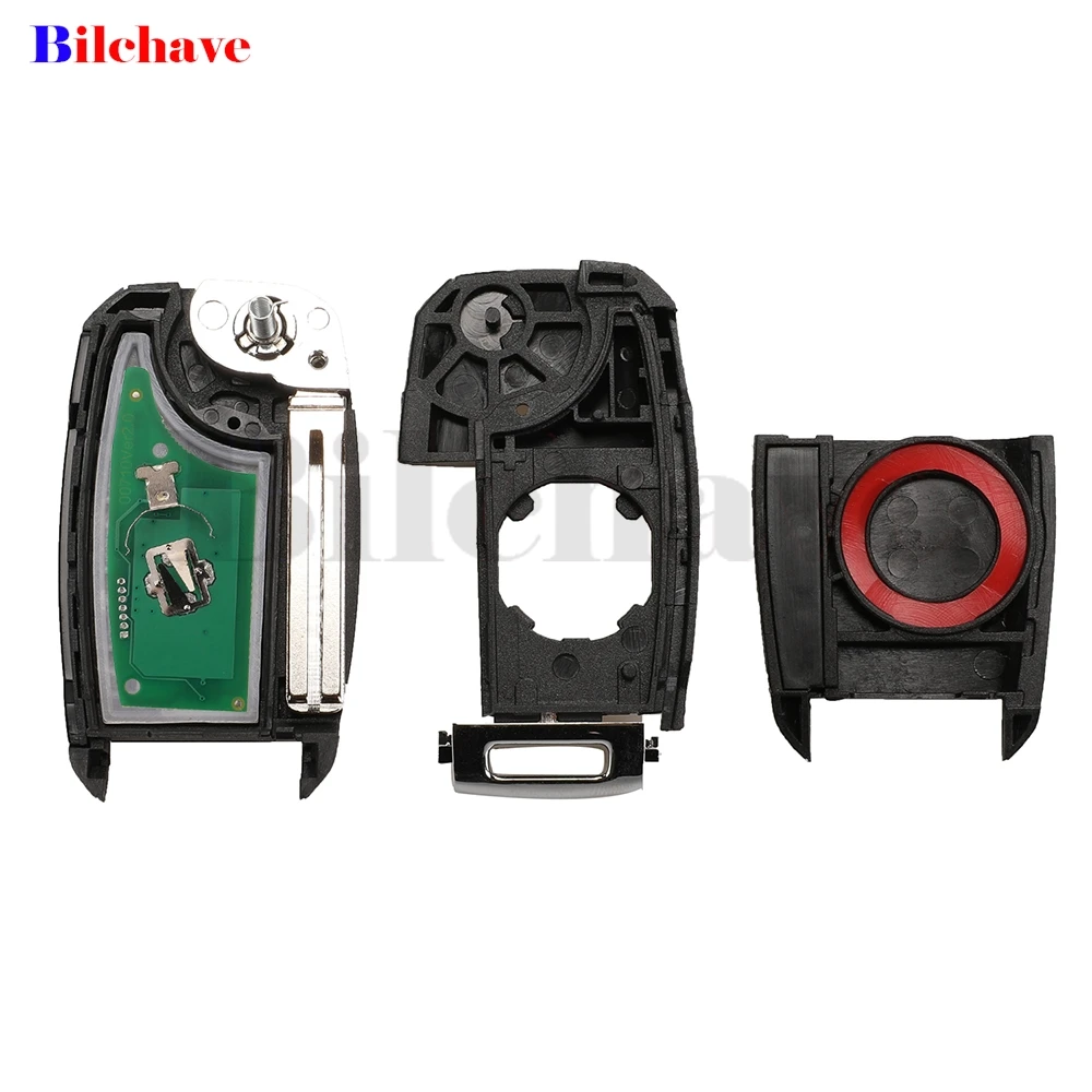 Jingyuqin 433 Мгц Id46 Чип Автомобильный Дистанционный Ключ С 3 Кнопками Откидной