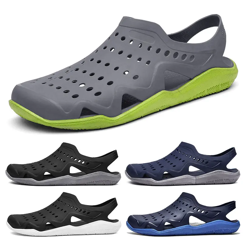 

Men Hole Shoes Summer Beach Sandals Men Outdoor Slippers for Water Sports Home Clogs Jelly Shoes EVA Garden Shoes Size 39-45