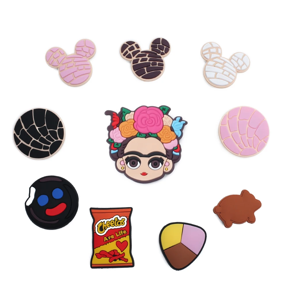 10pcs/lot Cute Animals Pretty crystal PVC Shoes Charms Fit Croc Shoes/Wristbands Children Party Birthday Gift