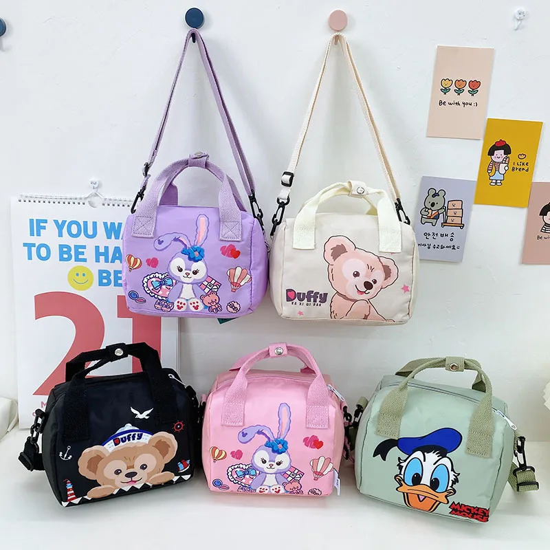 

New Children's Bags Fashion Casual Bag Candy Color Cartoon Cute Donald Duck StellaLou Portable Messenger Bag