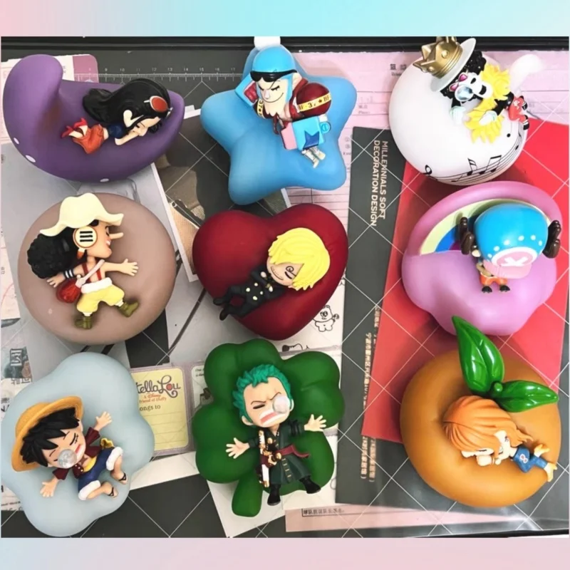 Series Night Light Luffy Zoro Nami Sanji Chopper Figures Sweet Dream Led Mystery Box Toy Ornament Gift