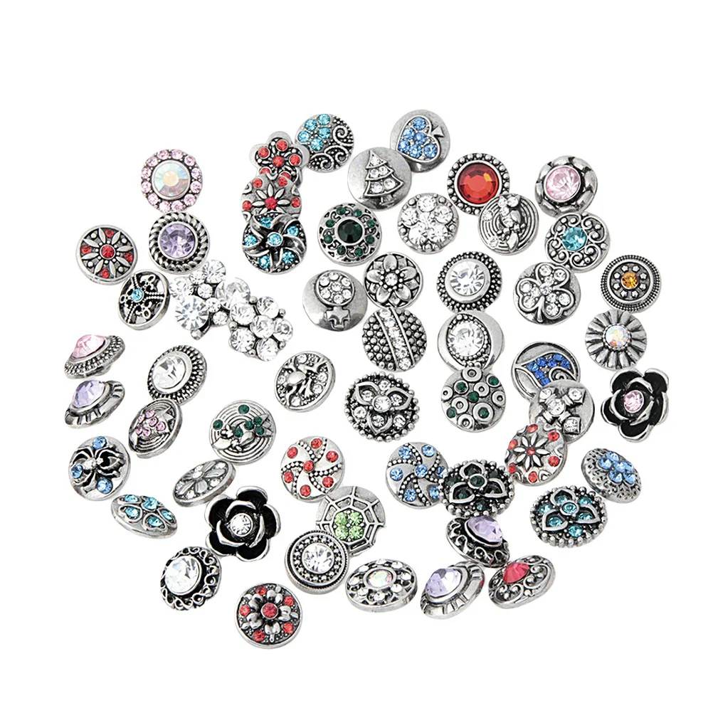 

Gemstone Buttons Flower Button Embellishment Brooch Rhinestone Embellishments Exotic Faux