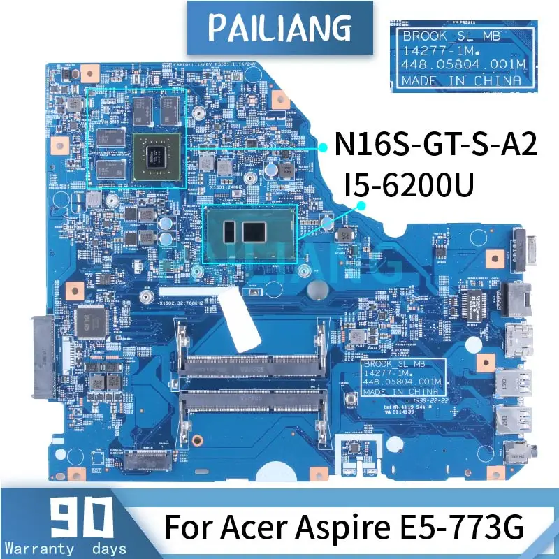 

Материнская плата для ноутбука ACER Aspire E5-773G i5-6200U 14277-1M SR2EY DDR3